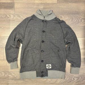 Crooks & Castles Charcoal Button-Up Jacket